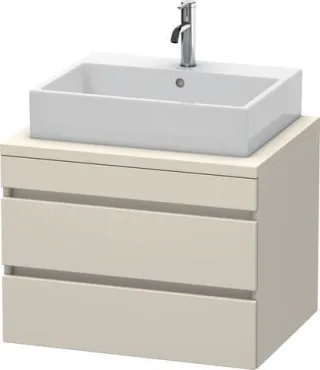 Duravit DuraStyle Konsolenwaschtischunterbau wandhängend Taupe Matt 700x548x512 mm - DS531609191 DS531609191
