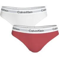 Calvin Klein Underwear Tanga THONG 2PK (Packung, 2er-Pack) Körpernahe Passform mit elastischem Bund