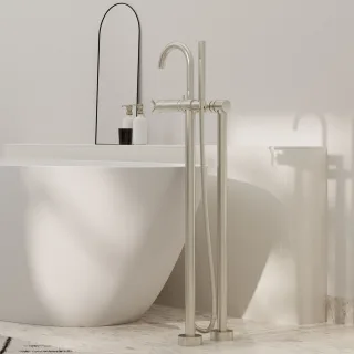 Steinberg Serie 250 Freistehende Wanne/Brause Armatur, AP, brushed nickel, 250 1162 BN 250 1162 BN