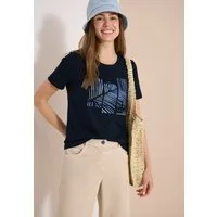 CECIL Rundhalsshirt Rundhalsausschnitt