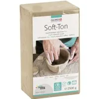 Glorex Bastelnaturmaterial Glorex Soft-Ton weiß., 2500 g