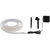 Paulmann LED-Streifen Solar mit Dämmerungssensor IP44 3m 2700K 0,3W Schwarz, 1-flammig