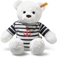 Steiff Kuscheltier Kuscheltier Teddybär Manni mit T-Shirt Weiss (30cm)