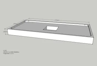 Neuesbad Wannenträger für Bette Floor 1800x900 SD22847