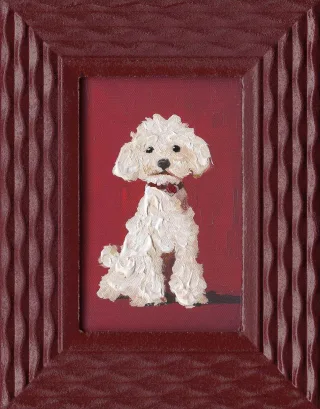 Gemälde WHITE DOG