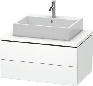 Duravit L-Cube Konsolenwaschtischunterbau wandhängend Weiß Supermatt 820x547x400 mm - LC581708484 LC581708484
