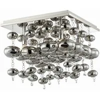 Lindby Deckenleuchten Esfera, Metall, Chrom IP20, 4 x 33 W