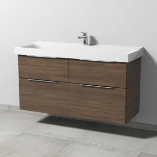 Sanipa 3way Waschtischunterbau zu Geberit Xeno2 Waschtisch mit 4 Auszügen, Eiche-Arizona UM66480