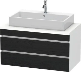 Duravit DuraStyle Konsolenwaschtischunterbau wandhängend Eiche Schwarz & Weiß Matt 1000x548x512 mm - DS531901618
