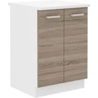 Küchen-Preisbombe Unterschrank 60 cm Küche Dave Eiche Sonoma Trüffel Küchenzeile Einbauküche
