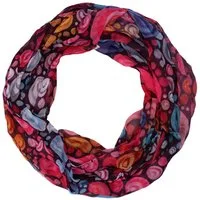 MIRROSI Loop Damen Schal mit Kreis-Muster Weich, Schlauchschal, (zweimal um den Hals wickelbar, ca.45x75cm), Damen Halstuch ideal für Frühling, Sommer oder Herbst
