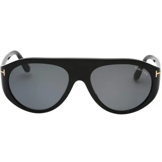 Tom Ford Smoke Lensed Shiny Black Sonnenbrille
