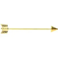 PIERCINGLINE Brustwarzenpiercing Chirurgenstahl Industrial Ohrpiercing PFEIL (Barbells, 1-tlg)