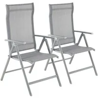 SONGMICS Gartenstuhl Klappstuhl (2 St), 1er/2er/4er Set, klappbar, mit 8-fach verstellbarer Rückenlehne