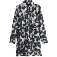 Next Minikleid Mini-Hemdkleid mit langen Ärmeln und Taillenband (1-tlg)