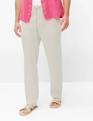 Brax Herren Flatfronthose Style ELIAS SAND, hellbeige, Gr. 38/32