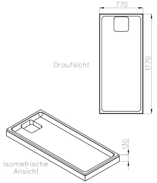 Neuesbad Wannenträger für Kaldewei Cayonoplan 180x80x2,5 SD 25862