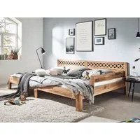 Massivholzbett Familienbett Avola (Eiche, geölte Oberfläche) (zertifiziertes Massivholz), Familienbett