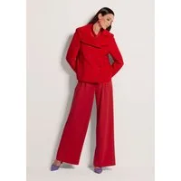 MADELEINE Outdoorjacke Elegante Caban-Jacke mit Taschen Wolljacke Zweireihig mit Reverskragen und Taschen