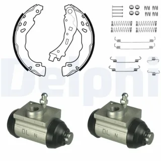 Delphi Bremsbacken vormontiert hinten Citroen C-Elysee C3 C4 Peugeot 208 301