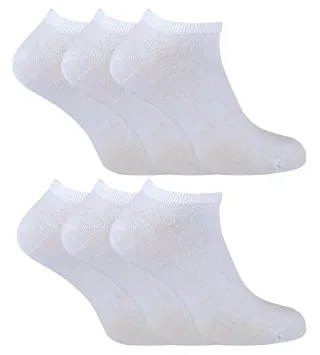 SOCK SNOB - 6er Pack Herren Baumwolle Low Cut Quarter Gym / Trainer Socken