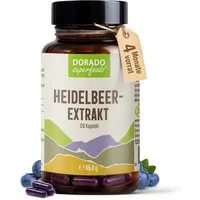 Dorado Superfoods Heidelbeere Extrakt Kapseln – 300 mg – 25% Anthocyane, 120 Stück Kapsel, 120 St., 46,8 g