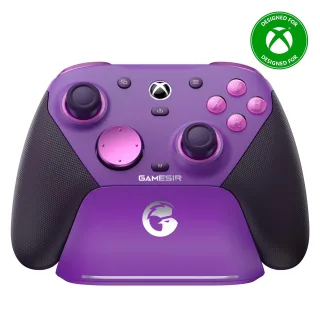 [Xbox Certified] GameSir G7 Pro Plum Purple Tri-mode Gaming Controller with Hall Effect Joystick and Hall Triggers Anti