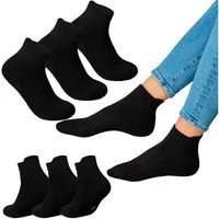 EAAKIE Sneakersocken Sneakersocken Unisex Fersenlasche Kurzsocken Baumwolle 6/12/24 Paar (6-Paar)