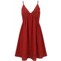 Guru-Shop Midikleid Besticktes Boho Sommerkleid, Midikleid,.. alternative Bekleidung