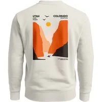 Neverless Sweatshirt Sweatshirt Herren Pullover mit Backprint mit Canyon-Motiv Lake Powell