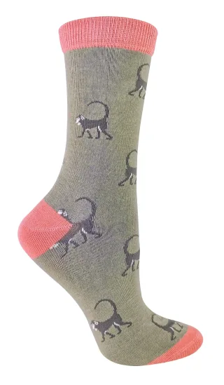 MISS SPARROW - Womens Novelty Animal Soft Bamboo Atmungsaktive Socken