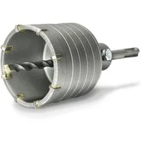 S&R Hohlbohrkrone Ø 68mm Hammerschlagfest, für Bohrhämmer, Lochsäge, Steckdosenbohrer, Ø 68 mm, Set, 3-tlg., + mit SDS plus Adapter 110mm und Zentrierbohrer 8x110mm, für Mauerwerk, Natursteine, Sandsteine, Kunststeine, Beton, Marmor