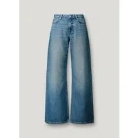 Pepe Jeans Weite Jeans LINA MW WIDE LEG VERDE BLU aus Baumwoll-Denim, mittlere Leibhöhe