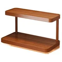 Jumpeak Stauraumregal Küchenregal stehend,Getränkeregal,Kosmetikregal,Spielzeugregal, Bambusmaterial,Länge 30 cm/40 cm × Breite 14 cm × Höhe 14,5 cm