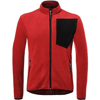 KÜBLER WEATHER Fleecejacke mittelrot/schwarz S - 1254 6201-5599-S