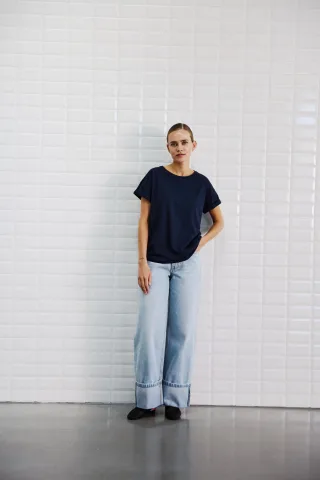 WITHBLACK - Shirts Weiblich Blau - Gr. - XS