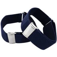 axy Hosenträger 1 Paar Herren Hemd Ärmelhalter 2,5cm Breit elastisch und größenverstellbar Ärmelhalter Hülsenhalter Ärmelband