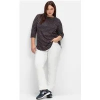 Sheego T-Shirt 3/4-Arm-Shirt 3/4-Arm mit grafischem Minimalprint