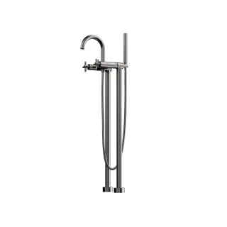Steinberg Serie 250 Freistehende Wanne/Brause-Armatur, Gunmetal gebürstet 250 1162 BGM