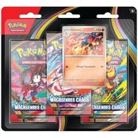 The Pokémon Company Sammelkarte Pokemon Wachsendes Chaos - 3-Pack-Blister - DE