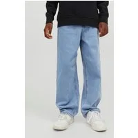 Jack & Jones Junior Relax-fit-Jeans JJIALEX mit Baggy Fit und hoher Taille Abriebeffekte, modisch, relaxed fit, Denim