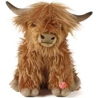 Living Nature Kuscheltier Living Nature Highland Kuh, braun, 20cm - ohne Sound