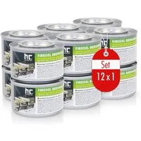 Höfer Chemie GmbH Brennpaste 12x 200g Firegel Brennpaste zum Warmhalten von Speisen, 200 l, (12-St), Zum Warmhalten von Speisen auf Buffets