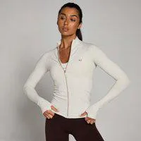 MP Damen Tempo Ultra Nahtlose Jacke mit Reißverschluss – Nebel - S