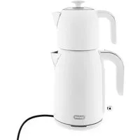 Mulex Wasser-/Teekocher Tee Express, 2200 W, 2-in-1 Wasserkocher mit Teekanne 1,7L + 1 L