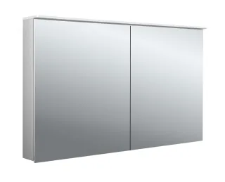 emco Lichtspiegelschrank flat II Lichtsegel, Aufputz, mit Waschtischbeleuchtung, 2 Tür, 1200 mm, 979 979706405