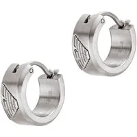 Emporio Armani Paar Creolen Schmuck Geschenk Edelstahl Ohrringe