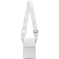ITALYSHOP24 Geldbörse Damen Tasche Handytasche Brusttasche Crossbody Umhängetasche Crossover (Spar-Set Clutch-Tasche mit einem breitem Muster Stoffgurt/Umhängeband, Leder Optik), Bodybag Smartphone Freizeit Handtasche Brieftasche Schultertasche