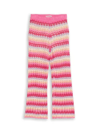 tom tailor kids - Wide Leg Strickhose mit Streifen multicolor stripe - Gr. - 104