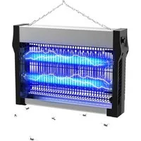 Fofile Insektenvernichter Mückenlampe Elektrisch 2500V mit 360° Mückenschutz Mückenfalle, 365nm UV Licht, 100 m² Reichweite, Chemiefrei Schutz